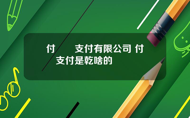 付臨門支付有限公司 付臨門支付是乾啥的
